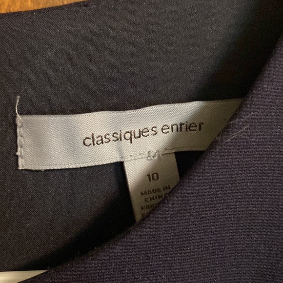 NWOT Classiques Entier navy sleeveless dress, 10 - Picture 2 of 5